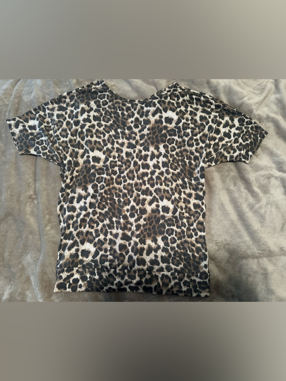 7th Ray Leopard Print Top - Brown & Black
